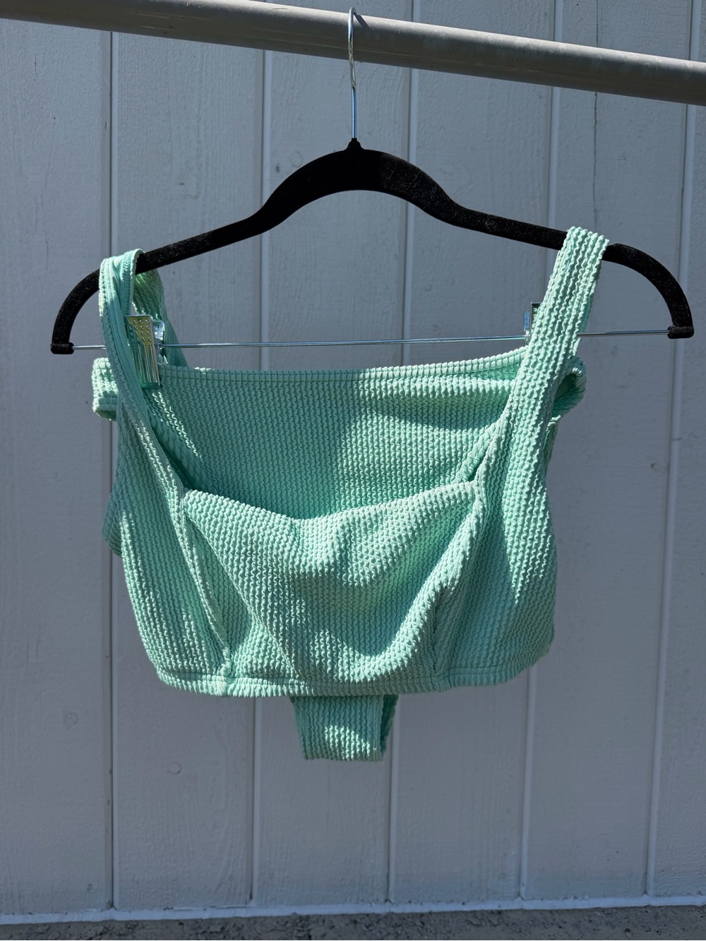 Billabong Textured Turquoise Bikini Set - Size 4